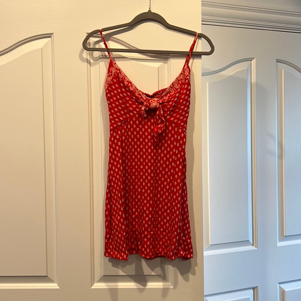 Gianni Bini tie front mini dress